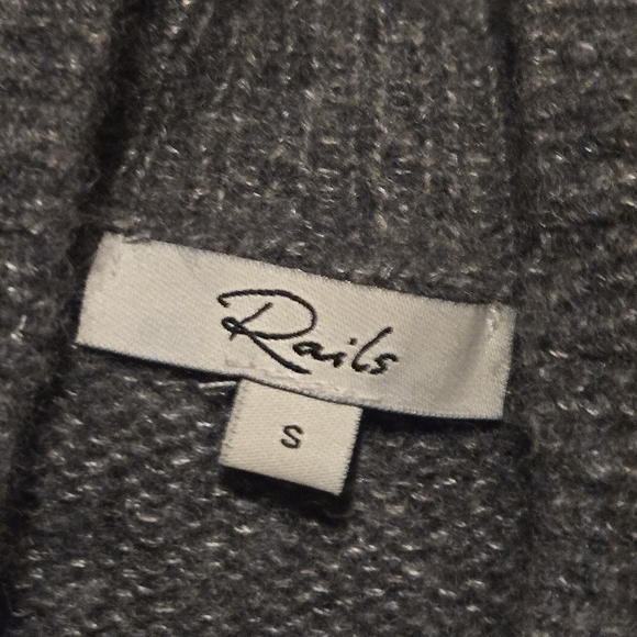 Rails Gray and Black Turtleneck Sweater - Picture 3 of 6